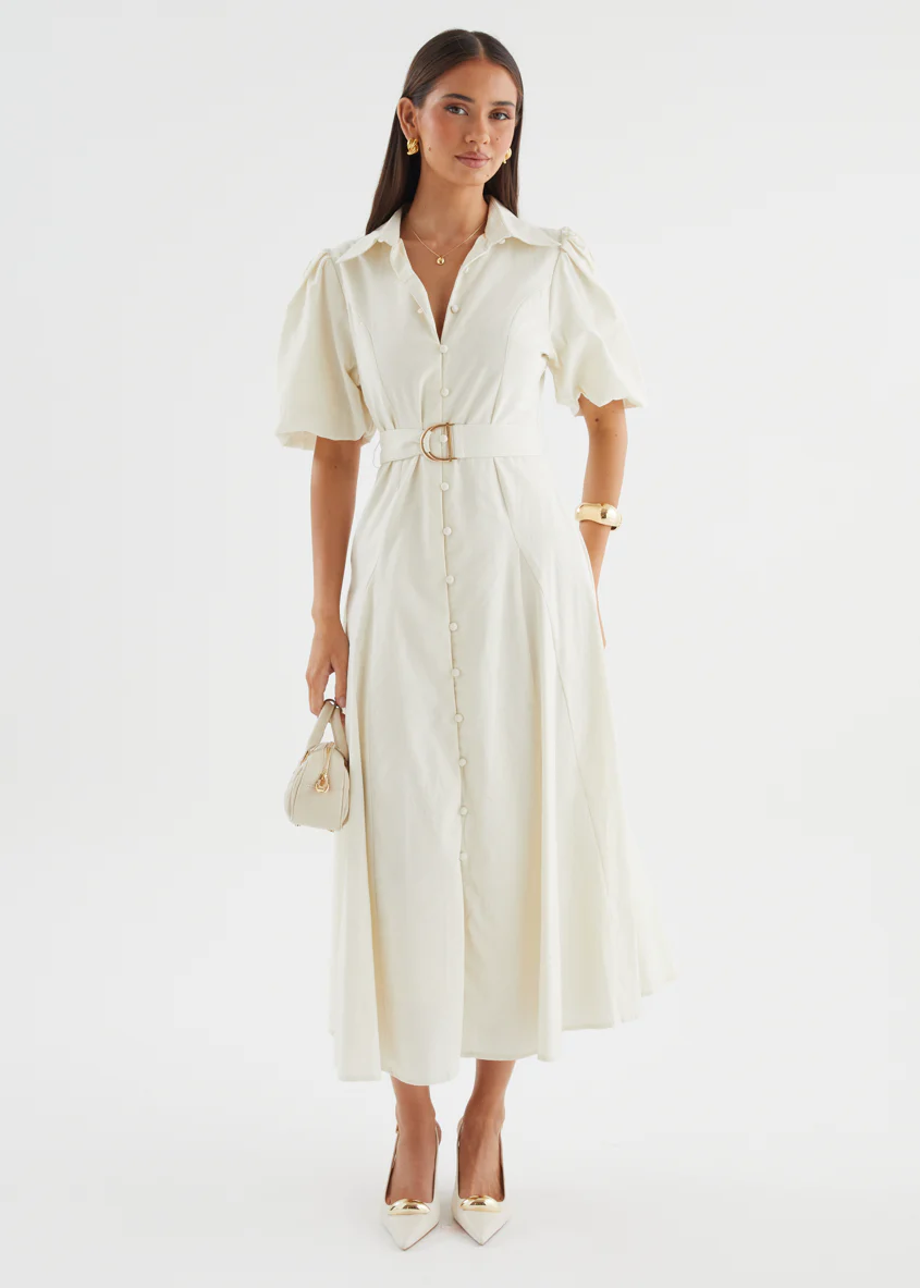 Emerson Maxi Dress - Off White - Image 3
