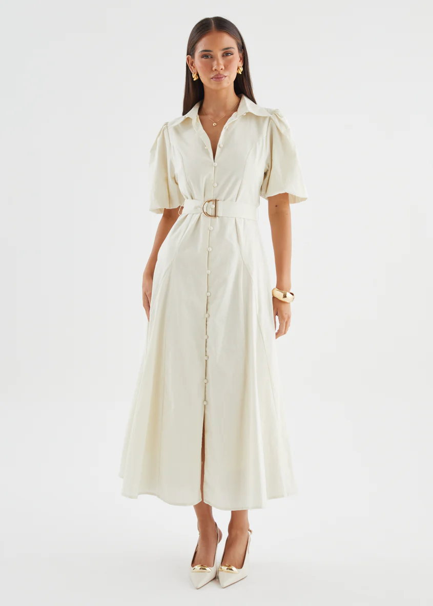 Emerson Maxi Dress - Off White - Image 6