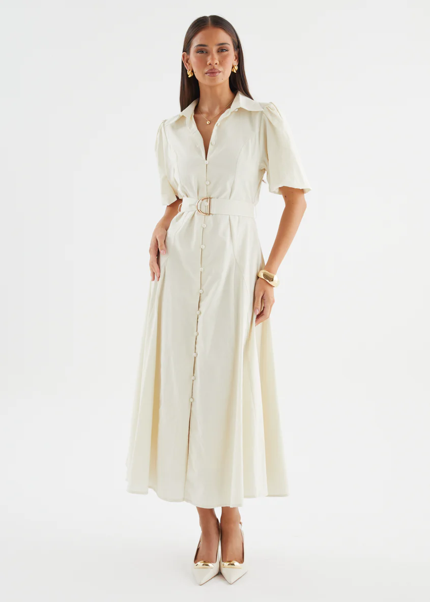 Emerson Maxi Dress - Off White - Image 7