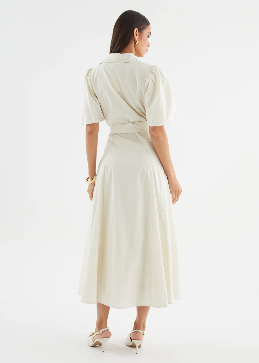 Emerson Maxi Dress - Off White - Image 9