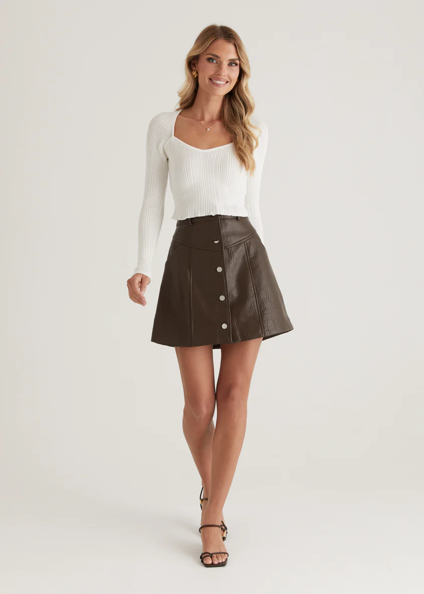 Enota Knit Crop - Off White - Image 2