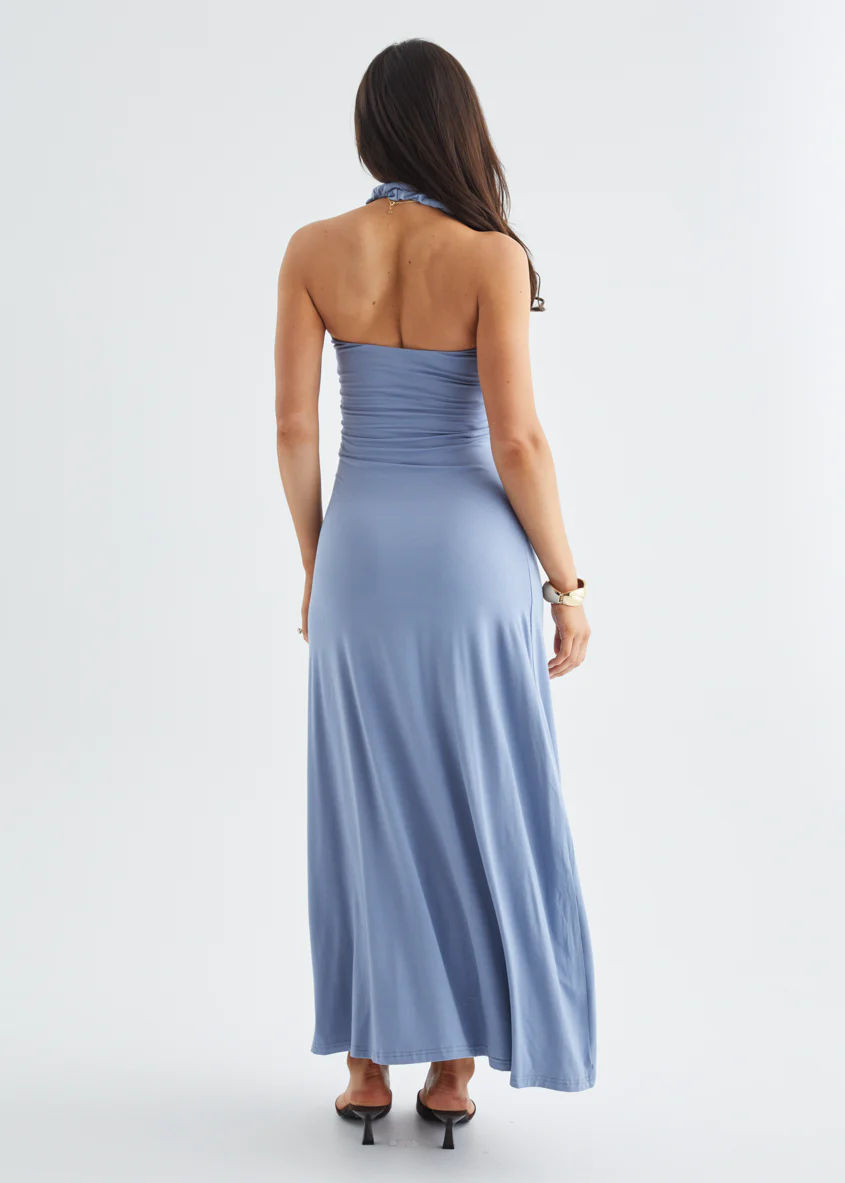 Erin Halter Maxi Dress - Steel Blue - Image 9