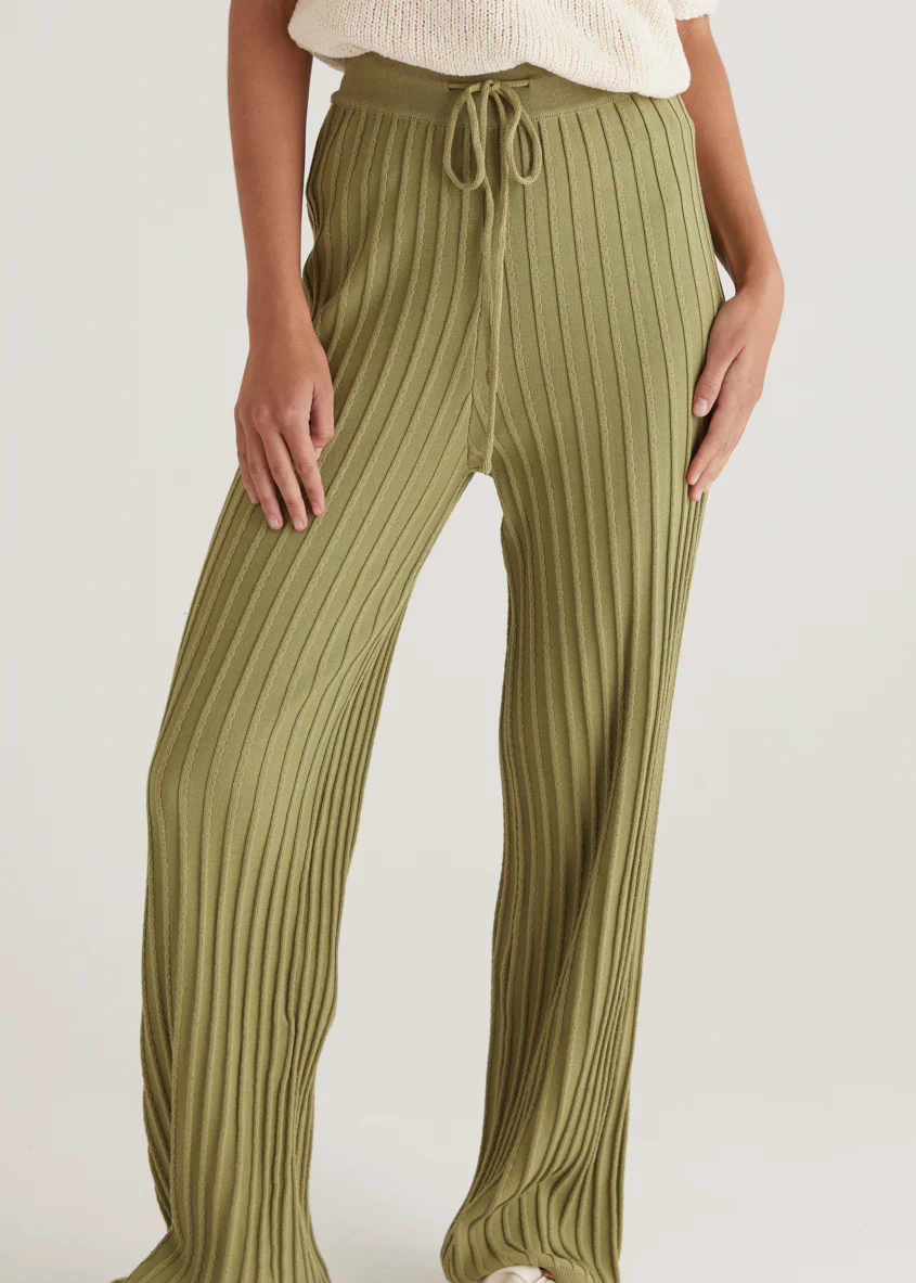 Etra Knit Pants - Olive - Image 7