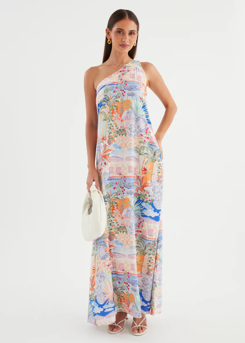 Fabia One Shoulder Maxi Dress - La Casa - Image 5