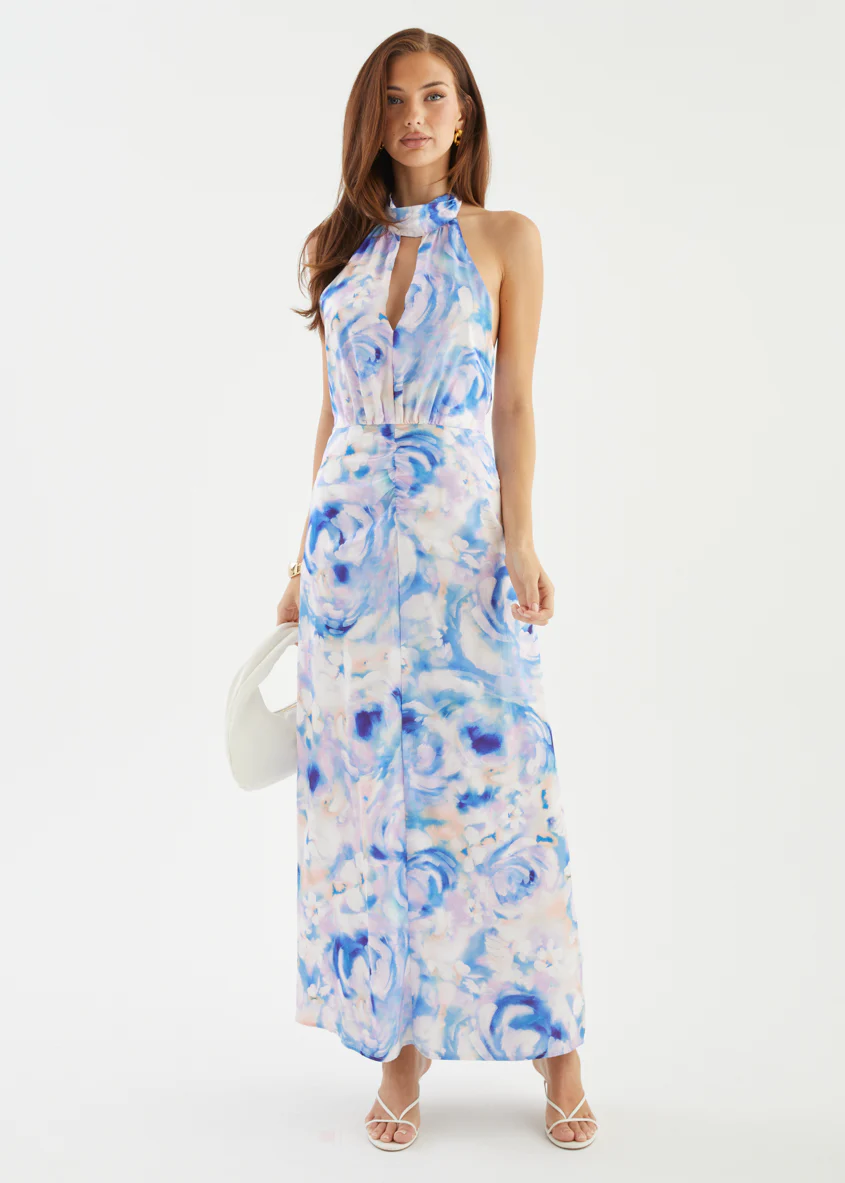 Faith Maxi Dress - Blue Peony - Image 9
