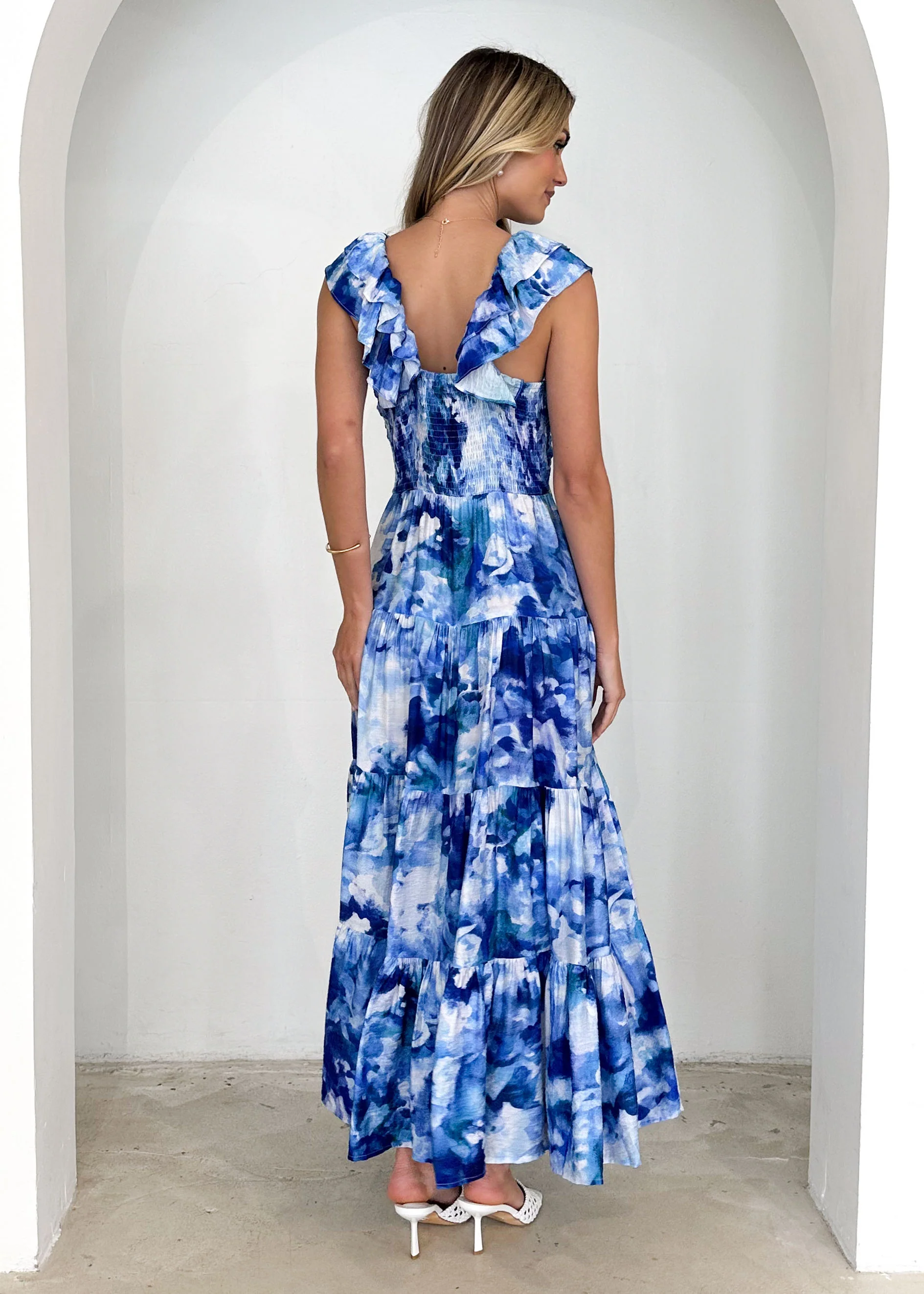 Finley Maxi Dress - Blue Splash - Image 5