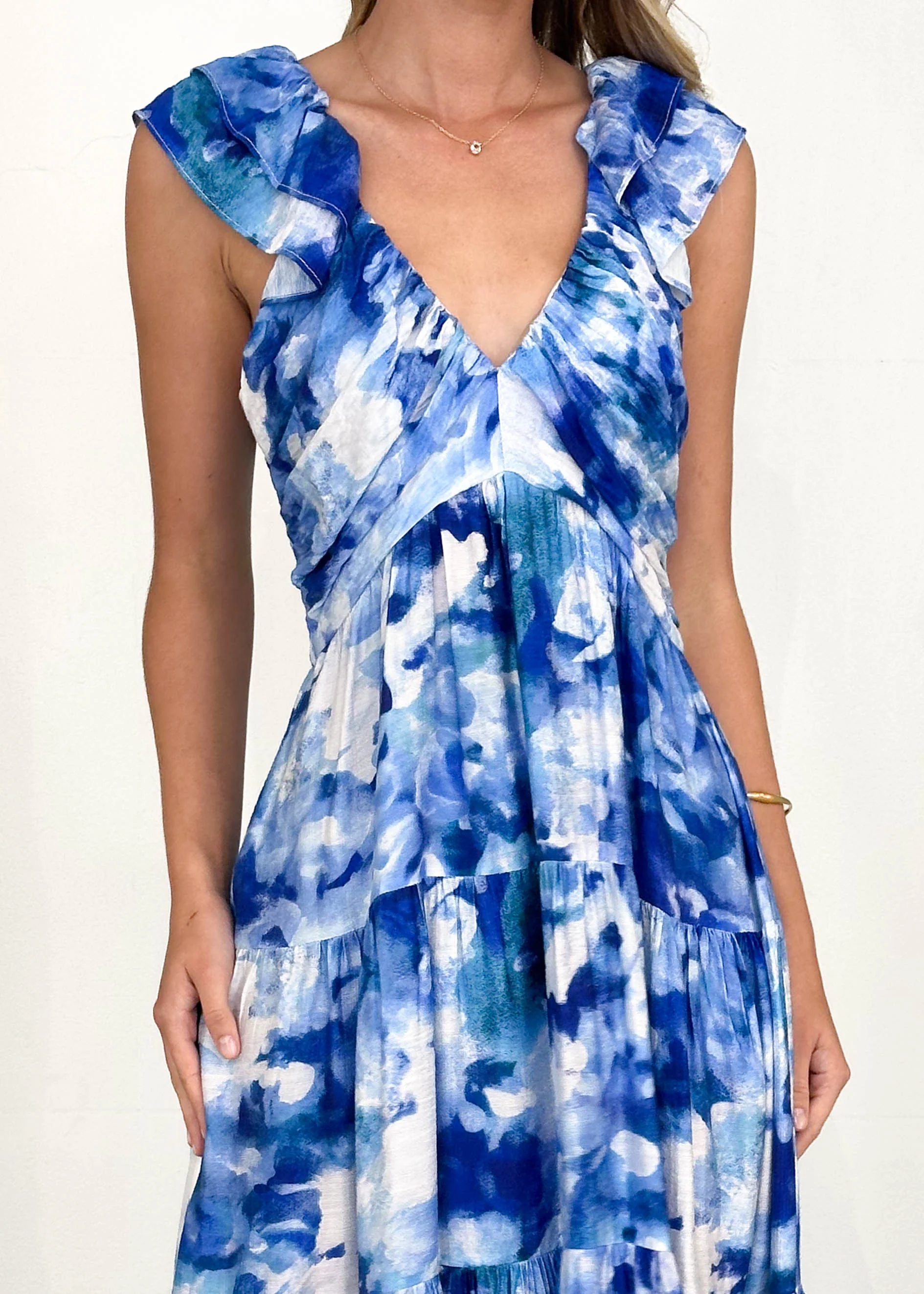 Finley Maxi Dress - Blue Splash - Image 6