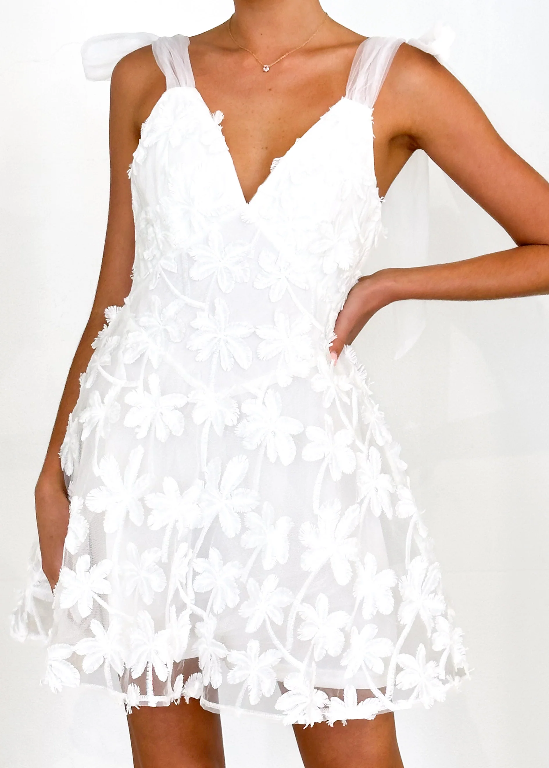 Gigi Dress - Off White - Image 8
