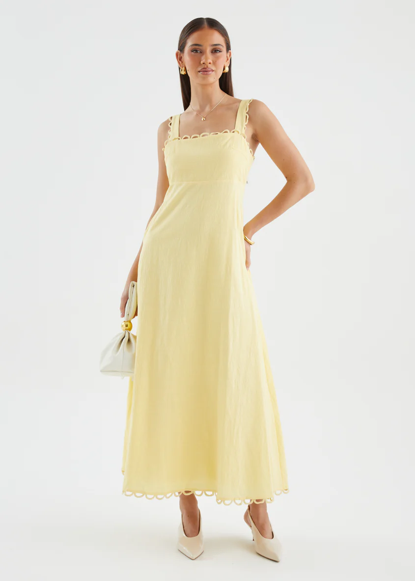 Grayce Maxi Dress - Yellow