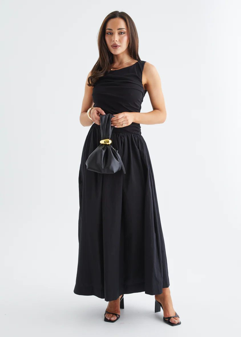 Halina Maxi Dress - Black