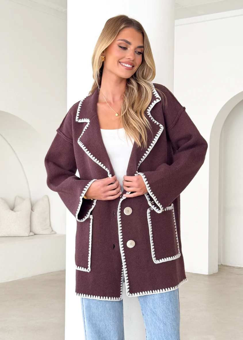 Harlo Cardigan - Espresso - Image 21