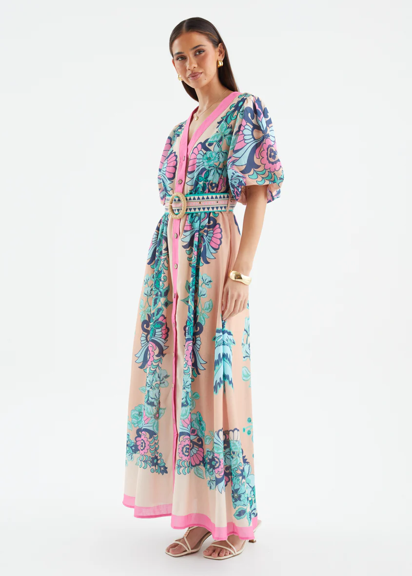 Harris Maxi Dress - Baja Pink - Image 13