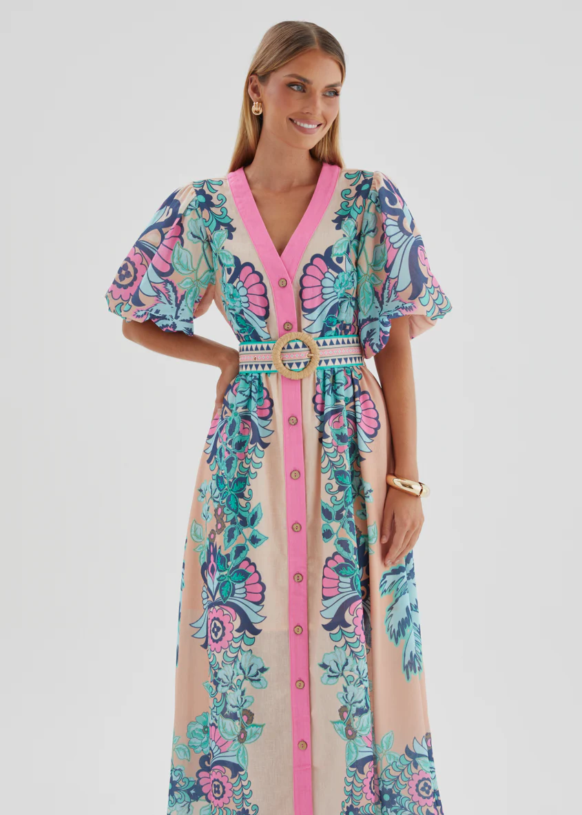 Harris Maxi Dress - Baja Pink - Image 3