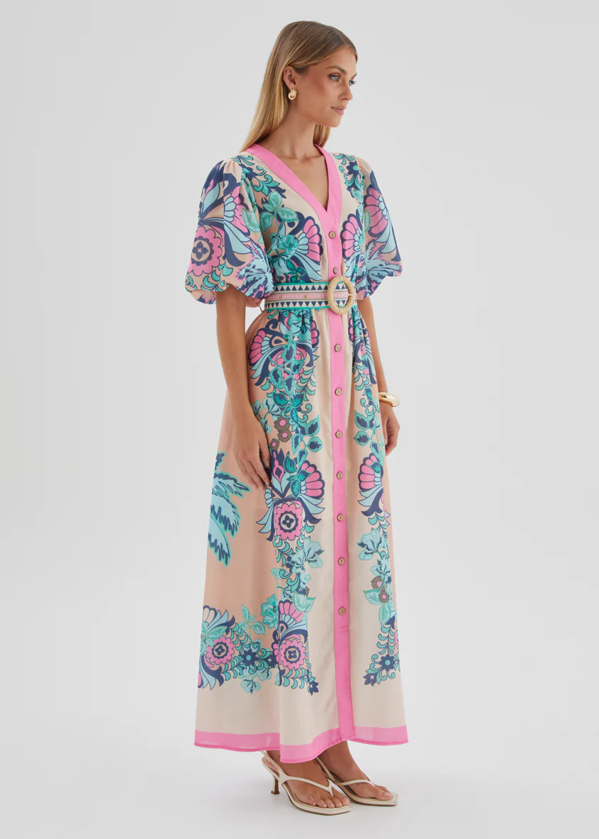 Harris Maxi Dress - Baja Pink - Image 7