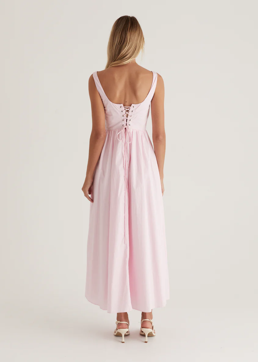 Haven One Shoulder Maxi Dress - Blush - Image 12