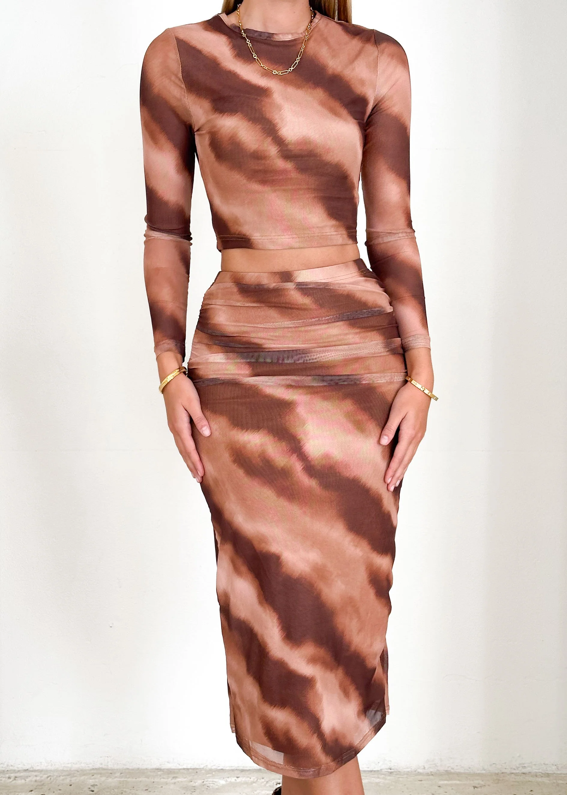 Hechra Mesh Set - Rose Tie Dye - Image 8