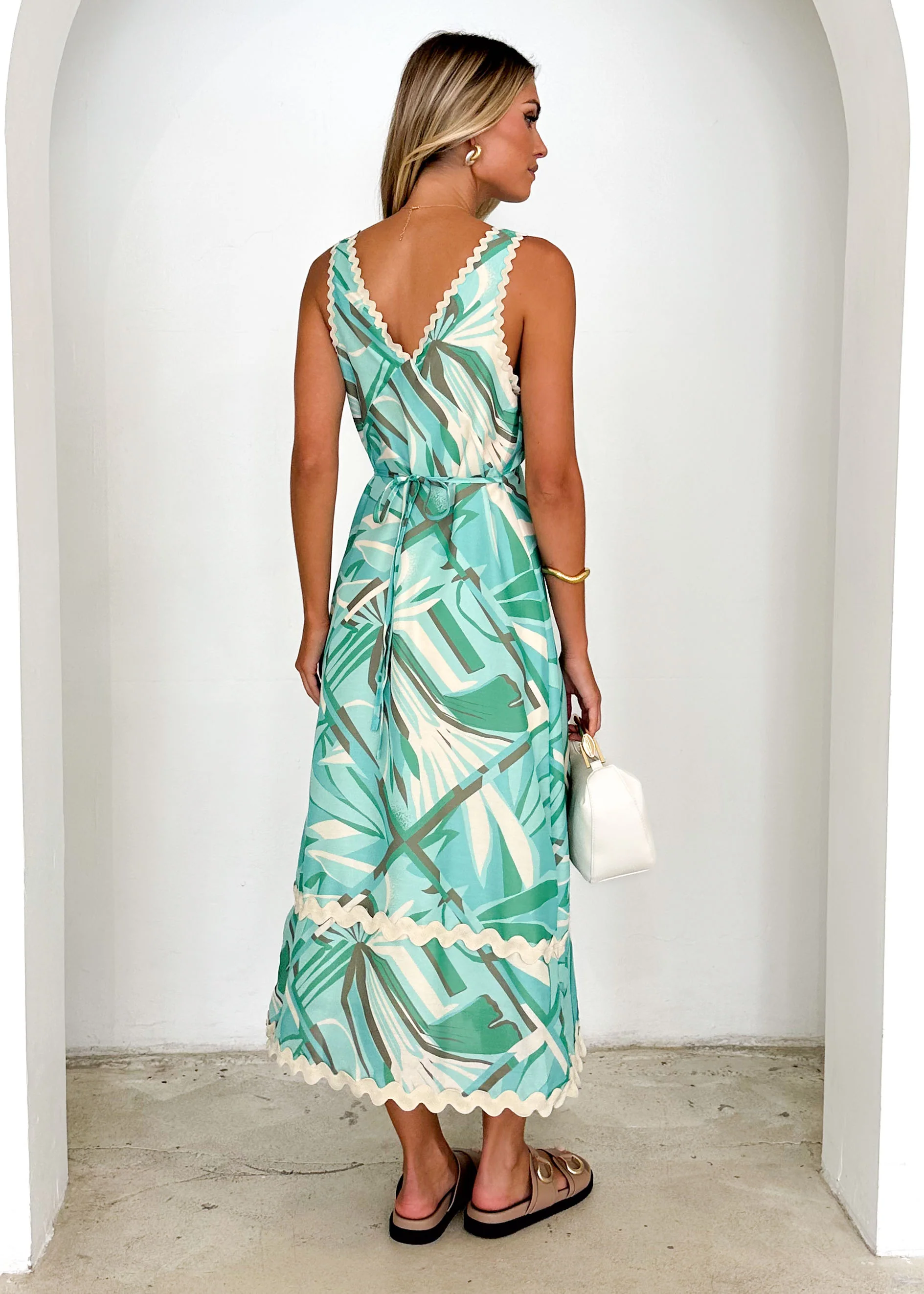 Hurley Midi Dress - Fern Abstract - Image 5