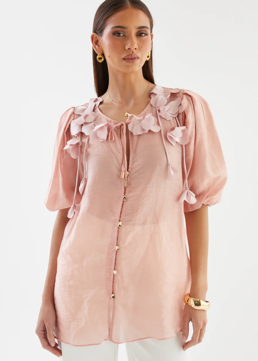 Imani Blouse - Blush - Image 5