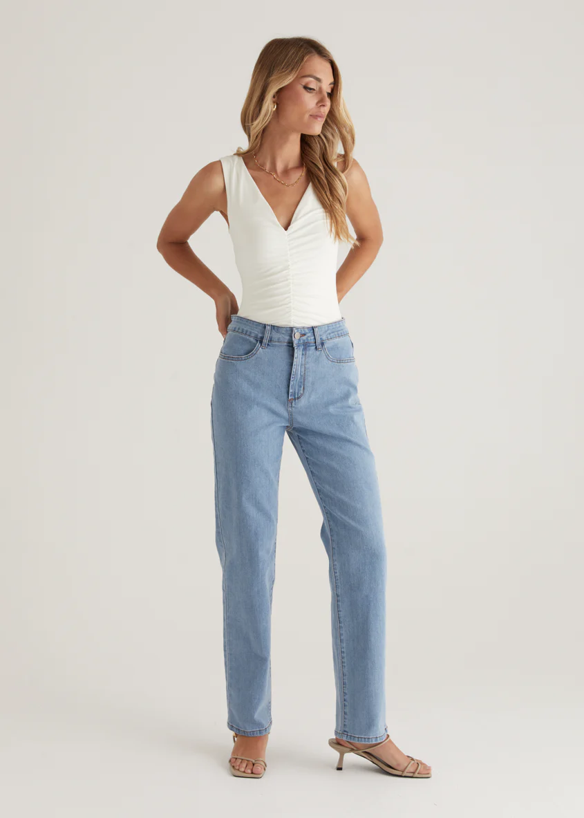 Isobel Stretch Jeans - Light Blue - Image 2
