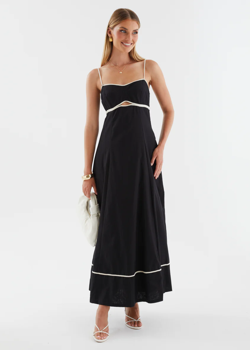 Jaleena Maxi Dress - Black - Image 3
