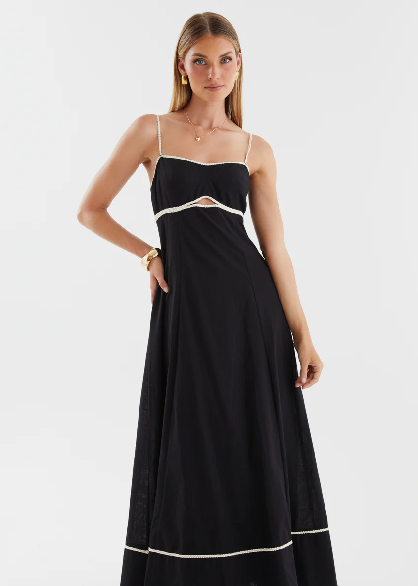 Jaleena Maxi Dress - Black - Image 4