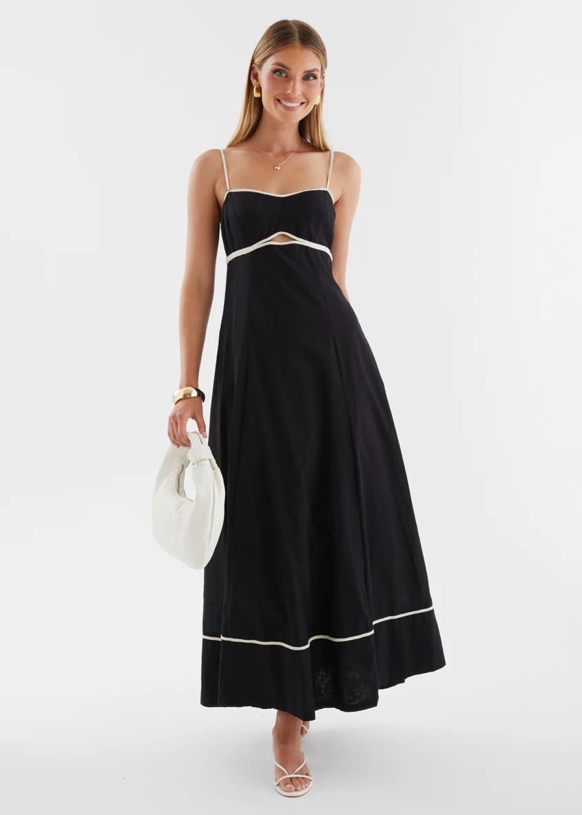 Jaleena Maxi Dress - Black - Image 5