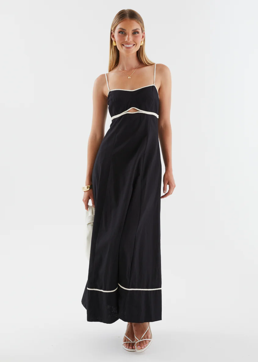 Jaleena Maxi Dress - Black - Image 6
