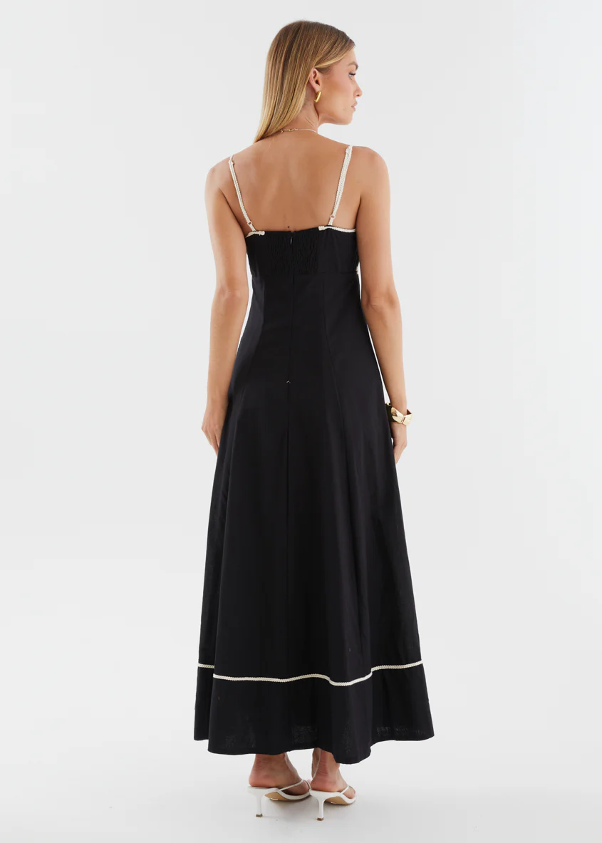 Jaleena Maxi Dress - Black - Image 8