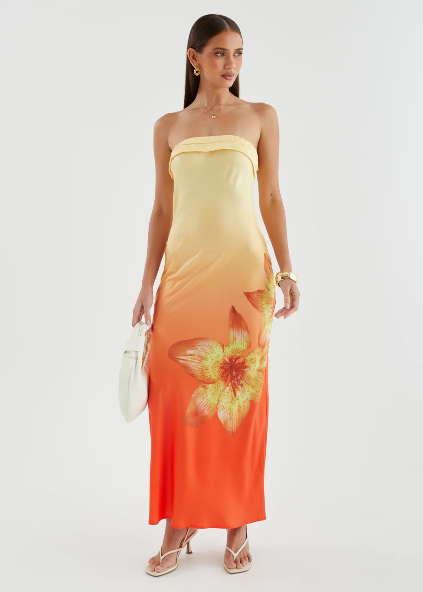 Jamie Strapless Maxi Dress - Sunrise Bloom - Image 2