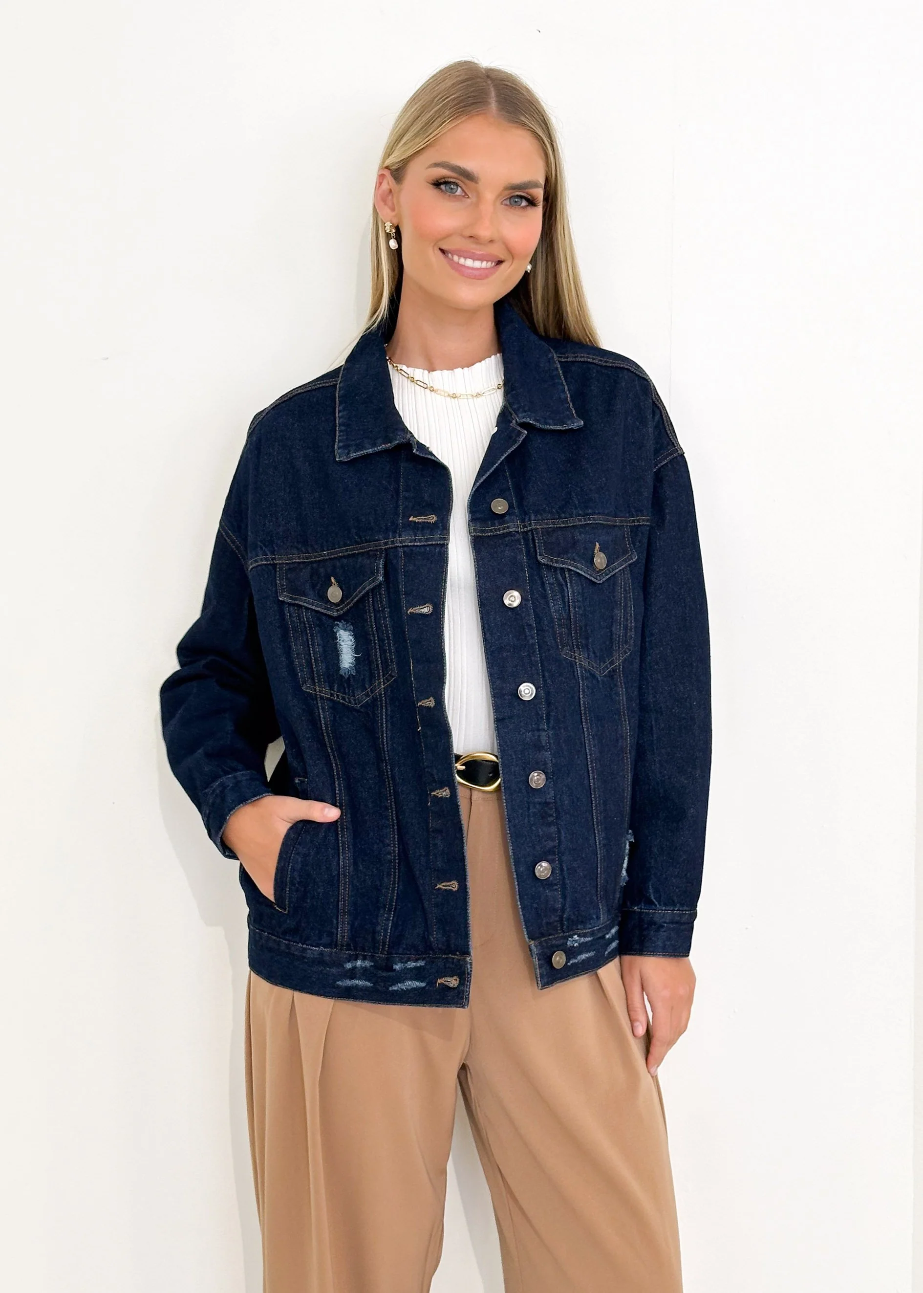 Jemma Denim Jacket - Indigo - Image 15
