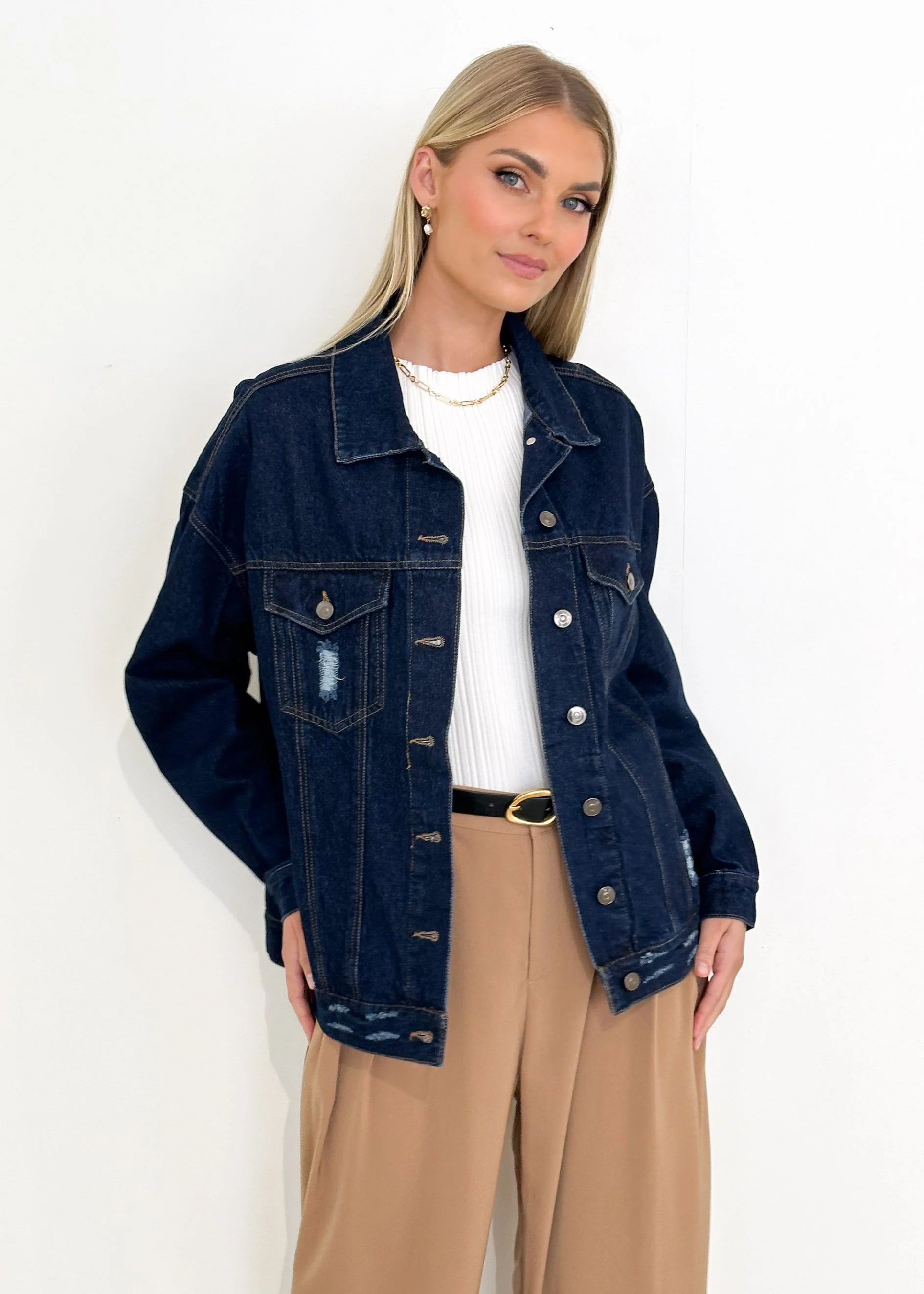 Jemma Denim Jacket - Indigo - Image 16