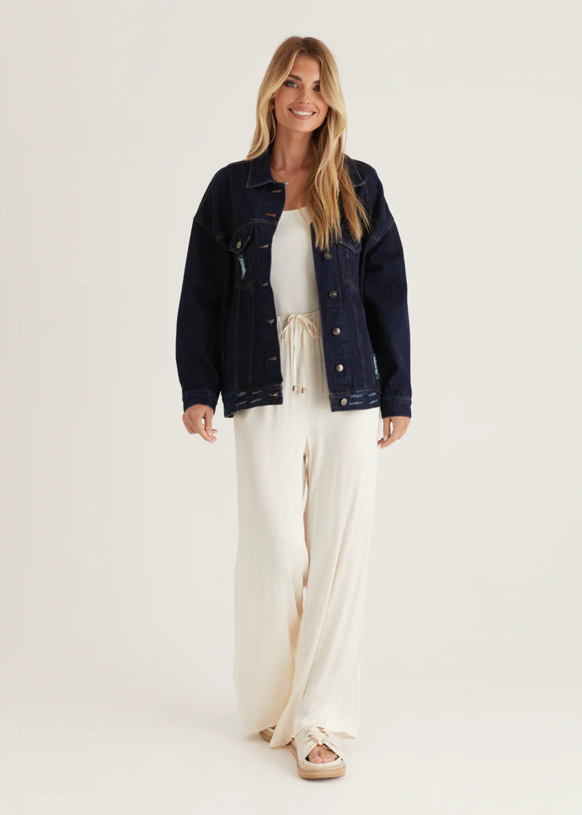 Jemma Denim Jacket - Indigo - Image 5