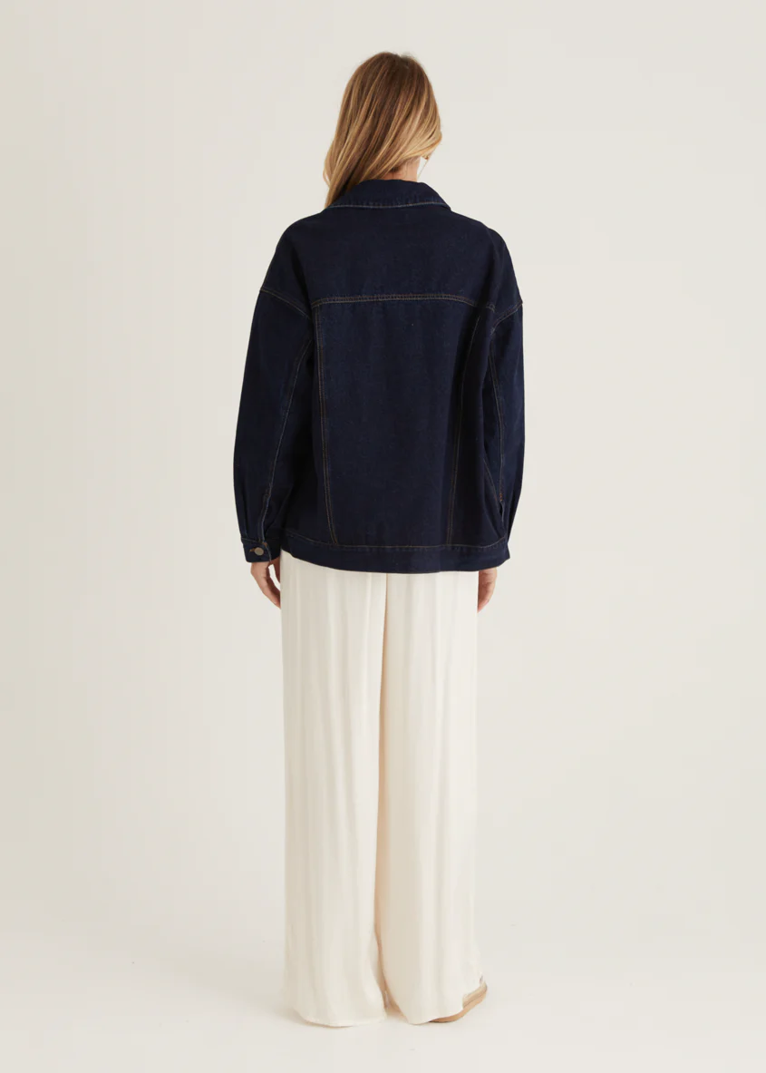 Jemma Denim Jacket - Indigo - Image 7