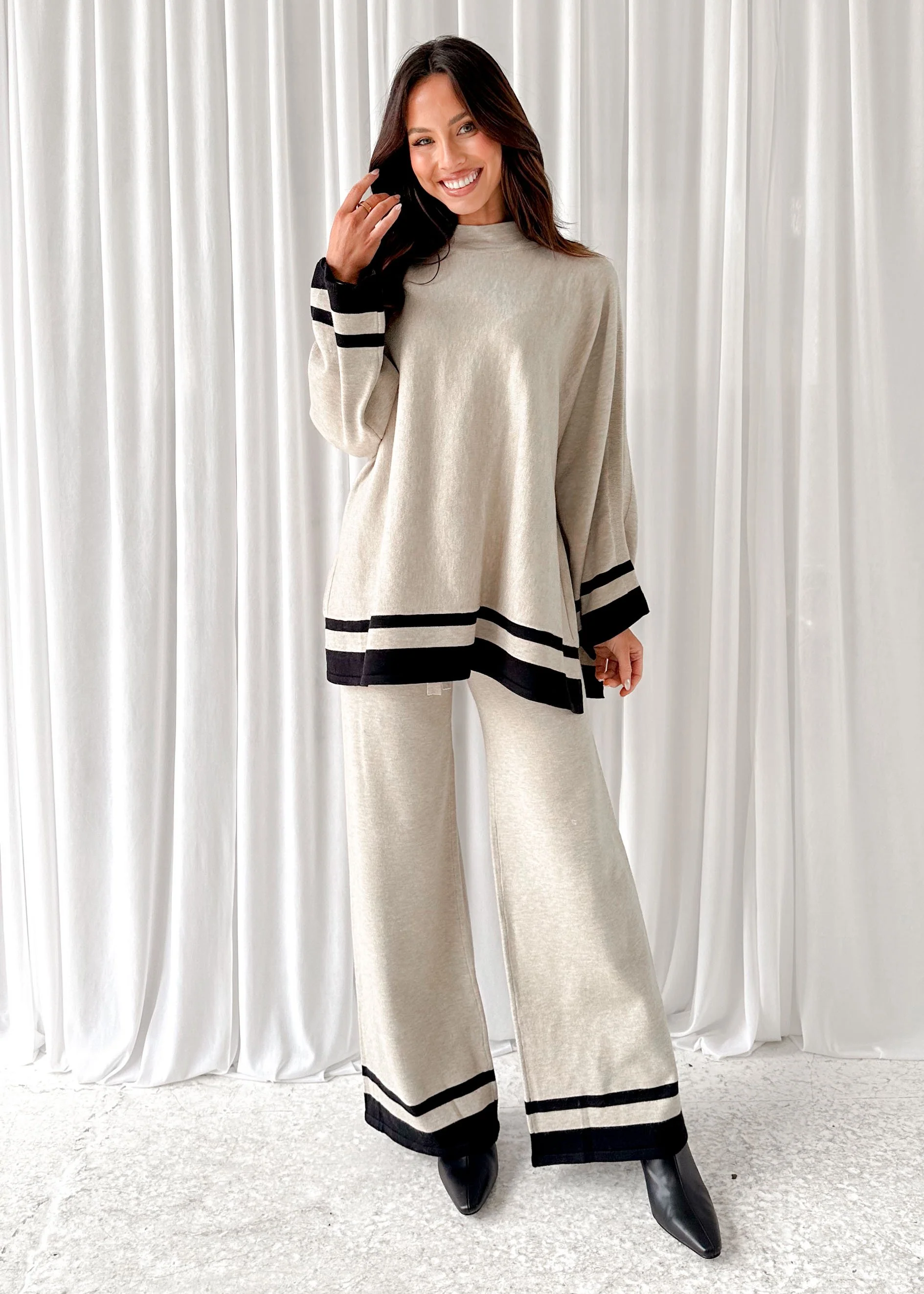 Jenner Knit Pants - Sand - Image 2