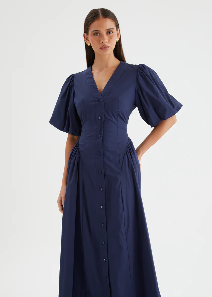 Jessinta Maxi Dress - Navy - Image 4