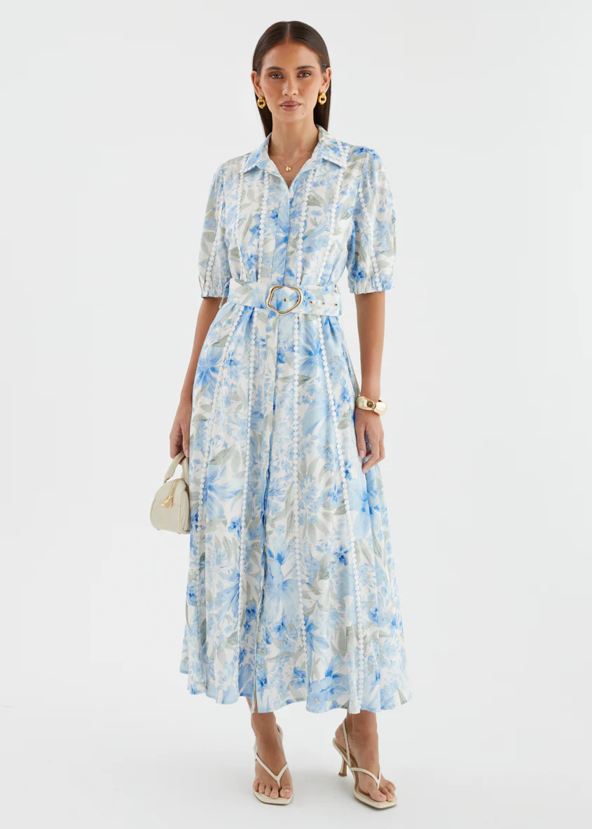 Kacy Maxi Dress - Baby Blue Blossom - Image 5