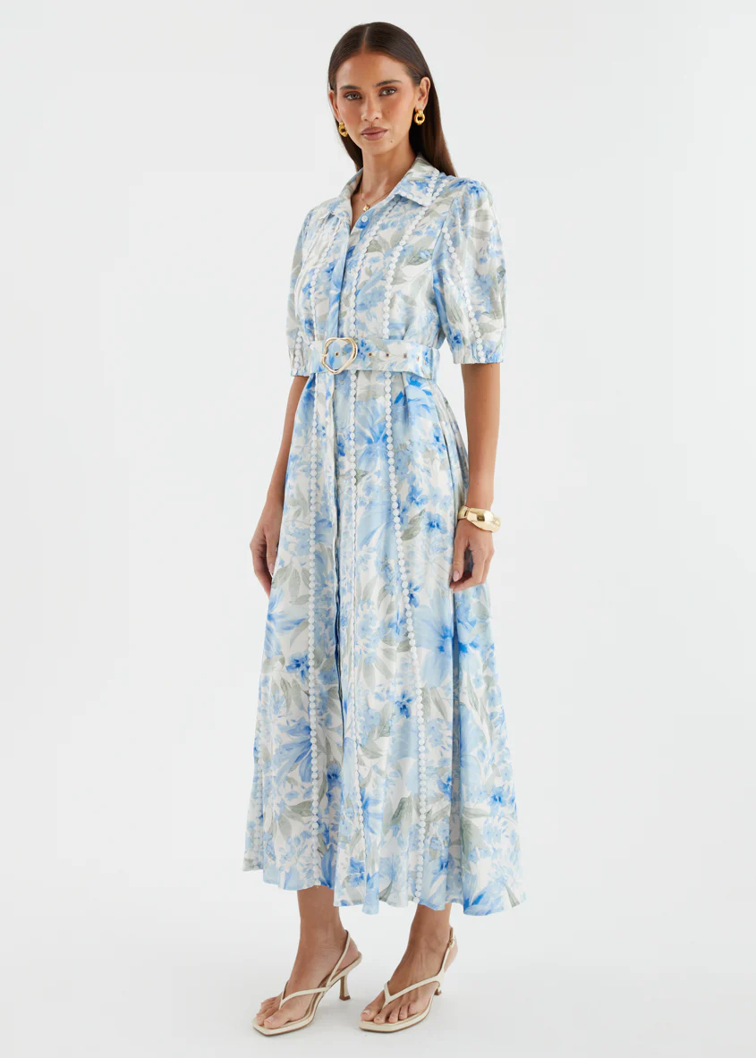 Kacy Maxi Dress - Baby Blue Blossom - Image 6