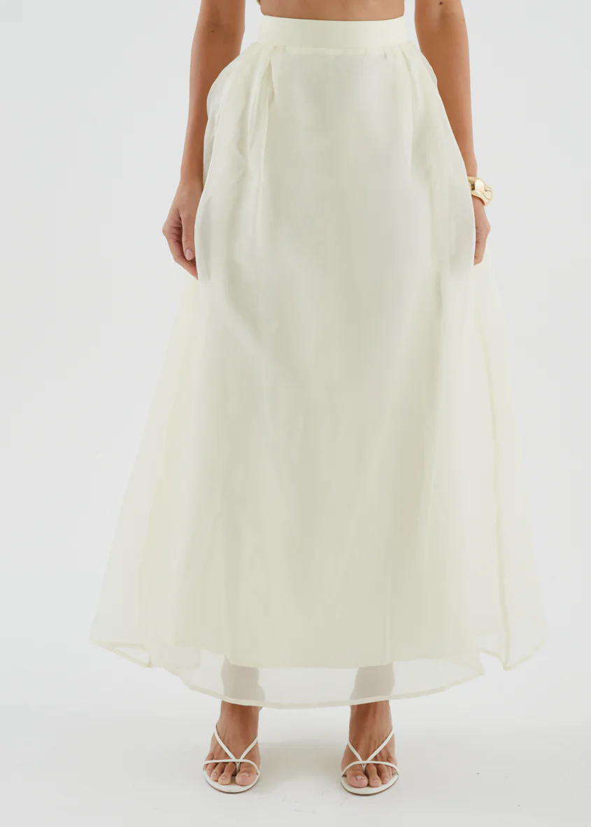 Kailah Maxi Skirt - Butter - Image 9