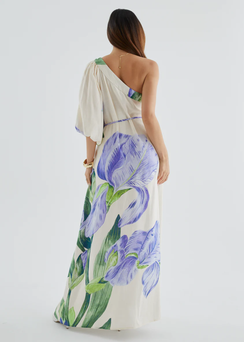 Karlene One Shoulder Maxi Dress - Sweet Iris - Image 8
