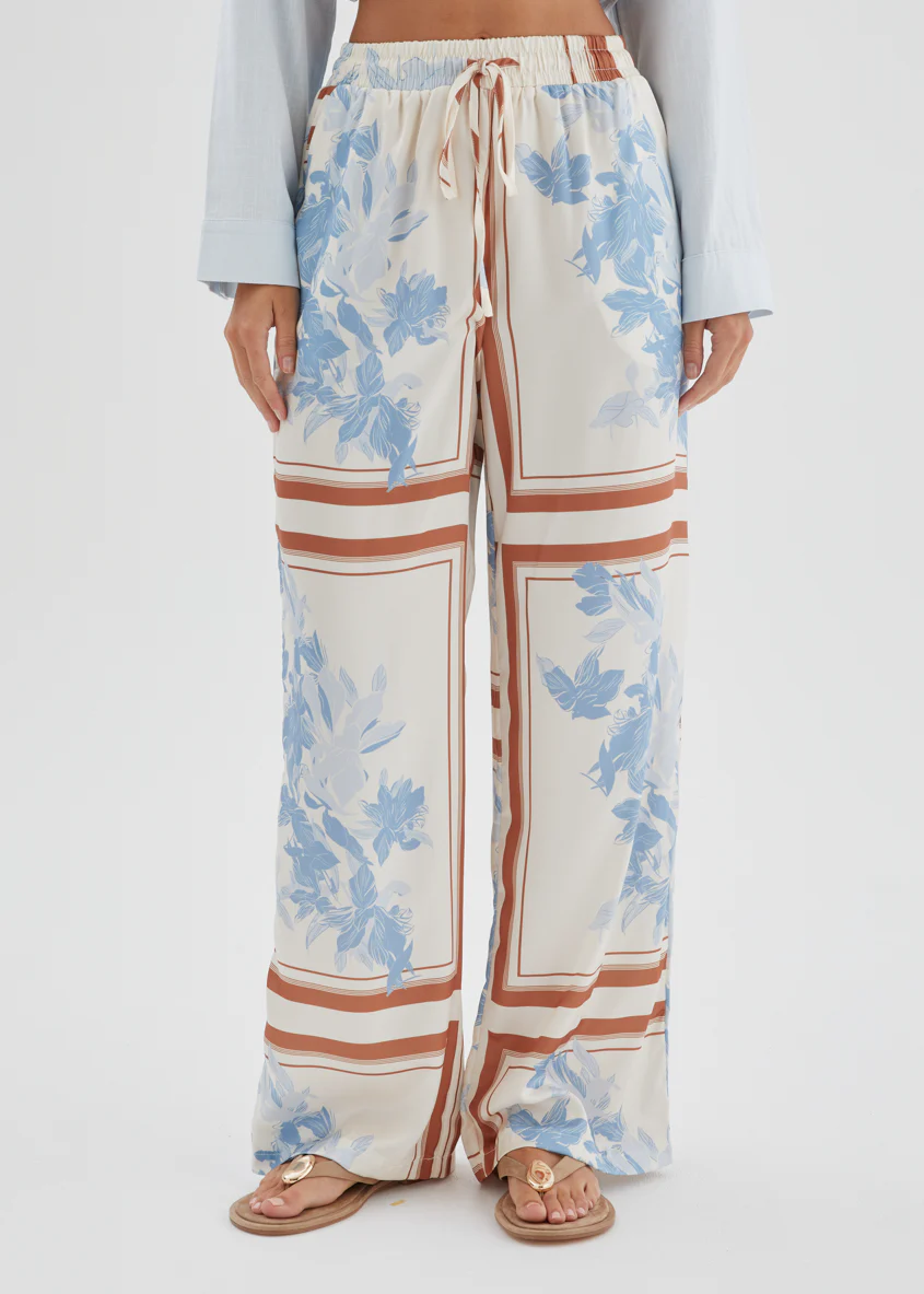 Kaycie Pants - Blue Flowers - Image 8