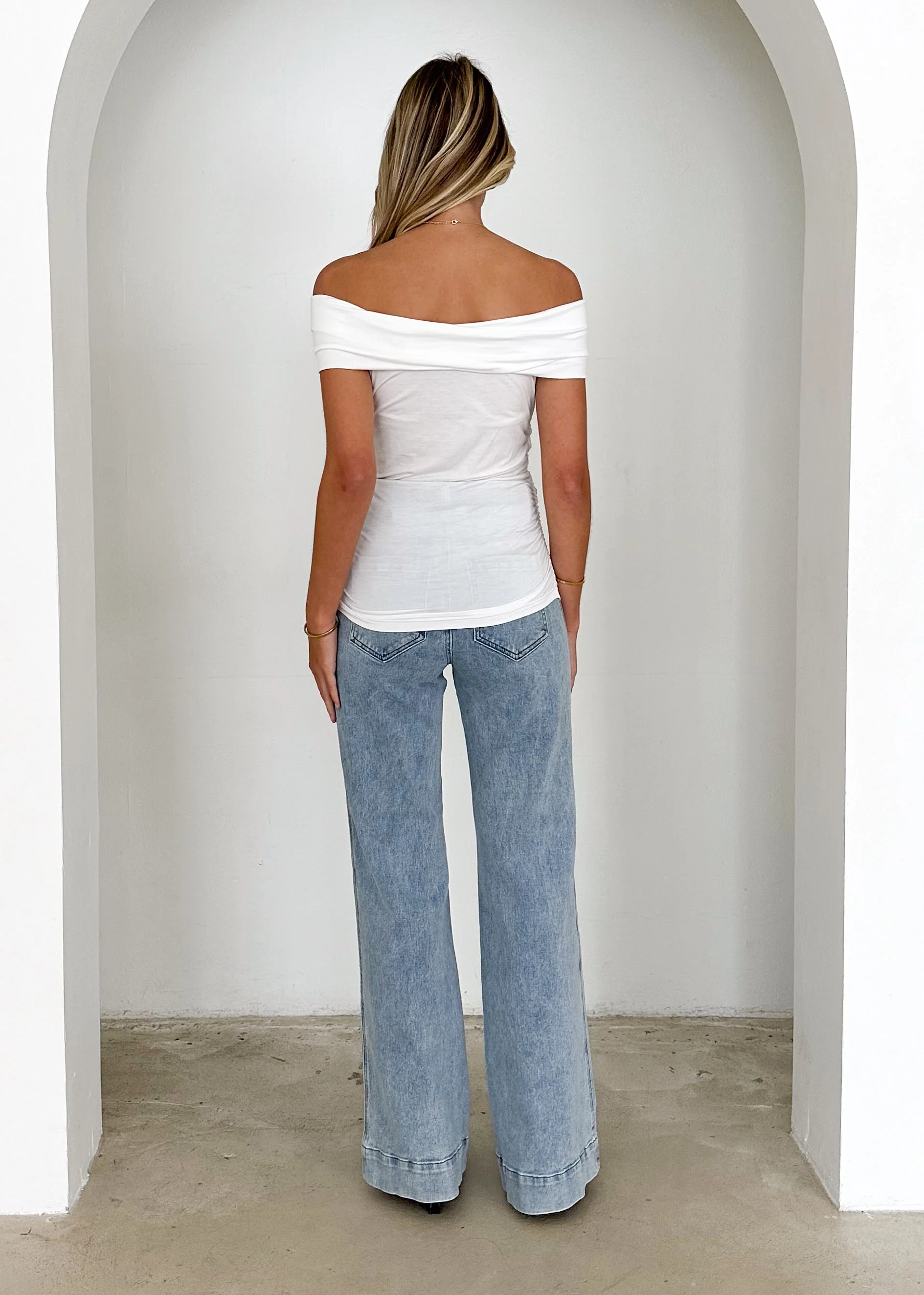 Kayla Twist Top - Off White - Image 14