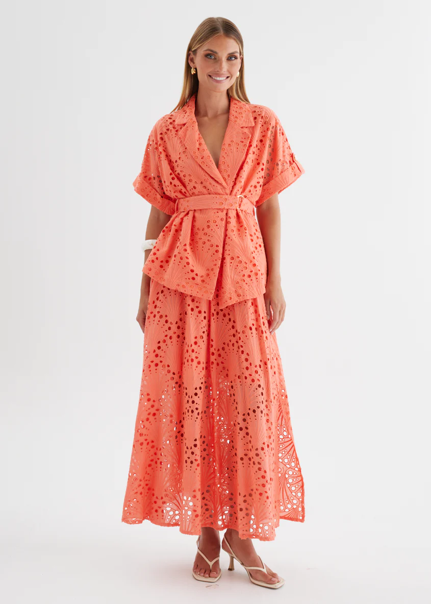 Kaylee Shirt - Melon Anglaise