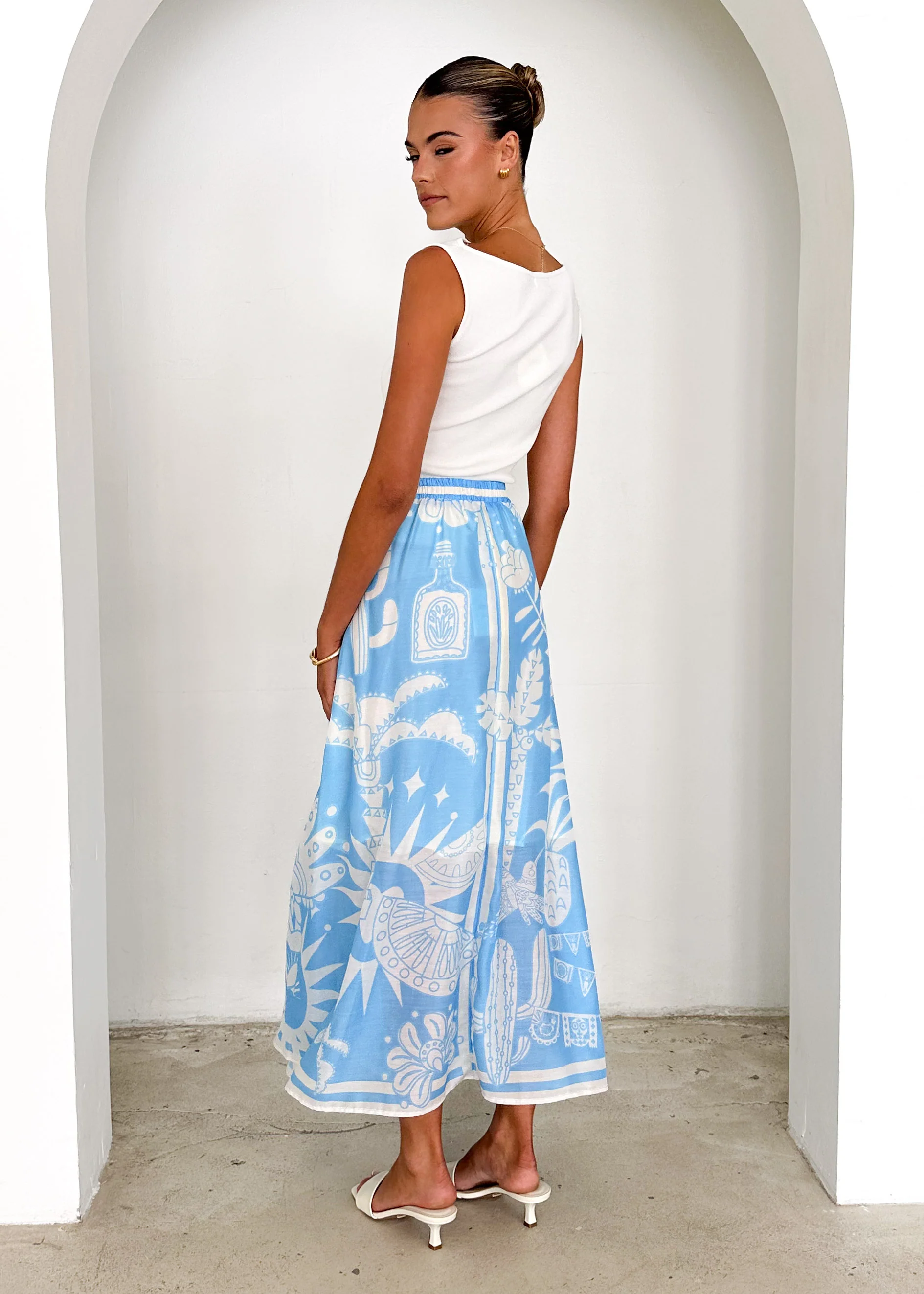 Keana Maxi Skirt - Blue Cabos - Image 11
