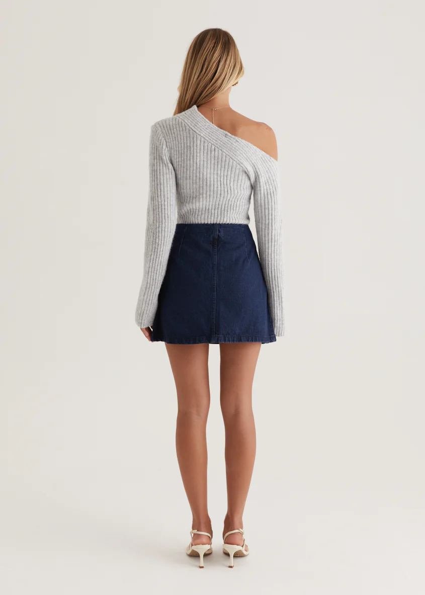 Kelsey Denim Skirt - Indigo - Image 8