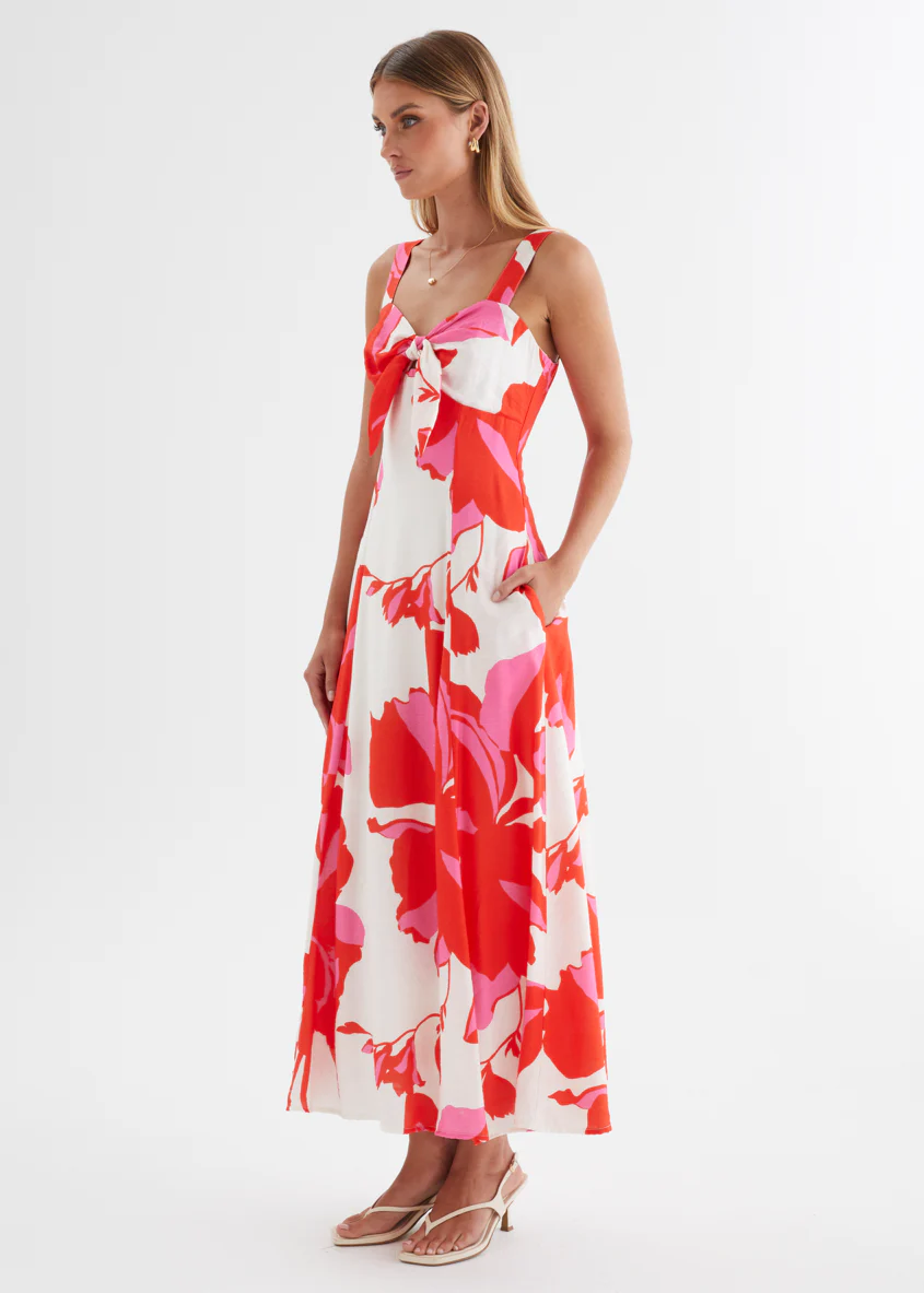 Kerana Maxi Dress - Ruby Petal - Image 7