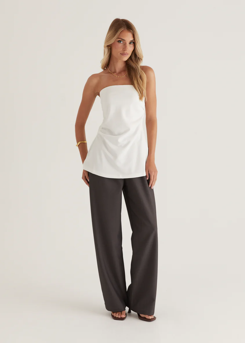 Kimili Strapless Top - Off White - Image 4