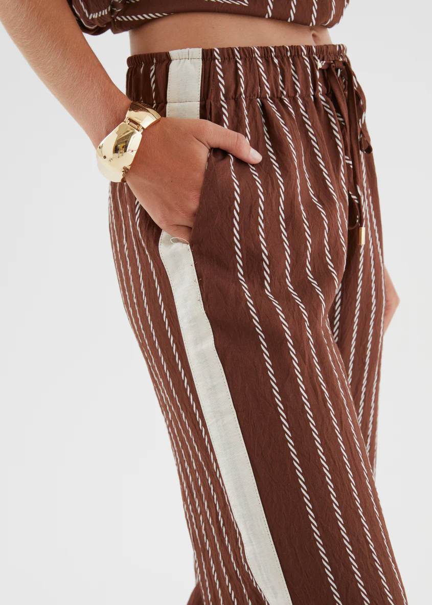 Kylen Pants - Choc Rope Stripe - Image 13