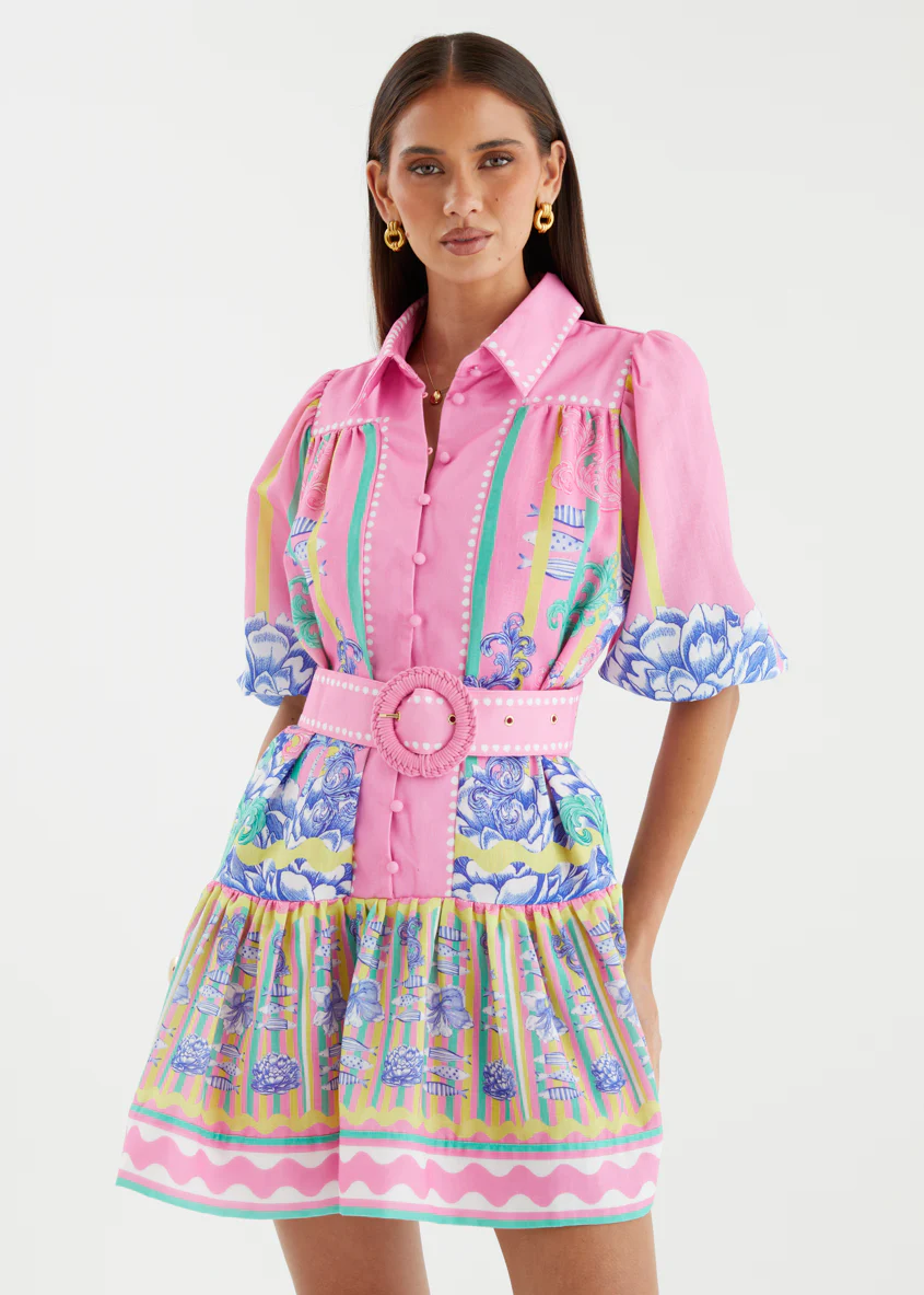 Leandra Dress - Bahama Pink - Image 4