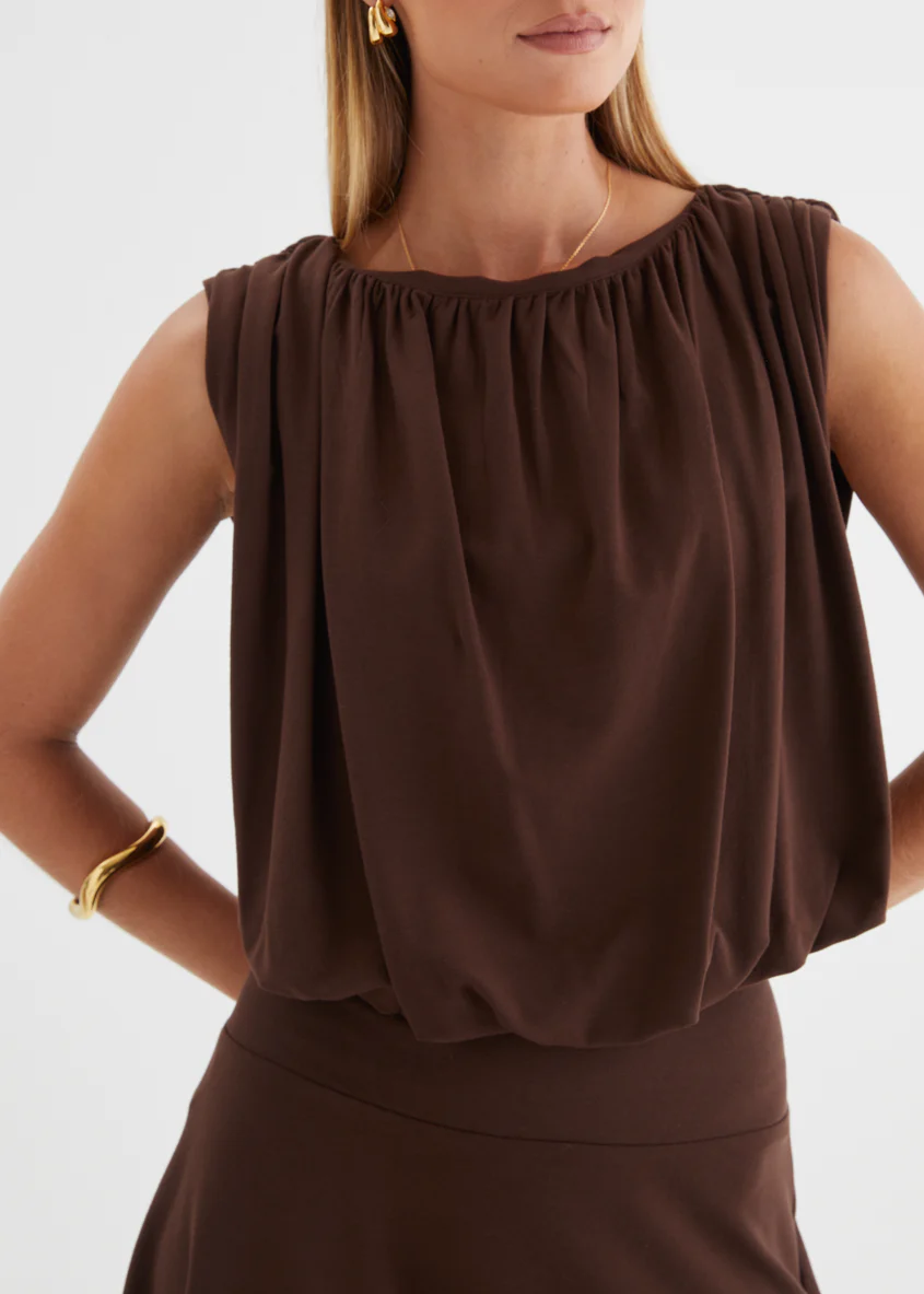 Leanora Top - Chocolate - Image 6