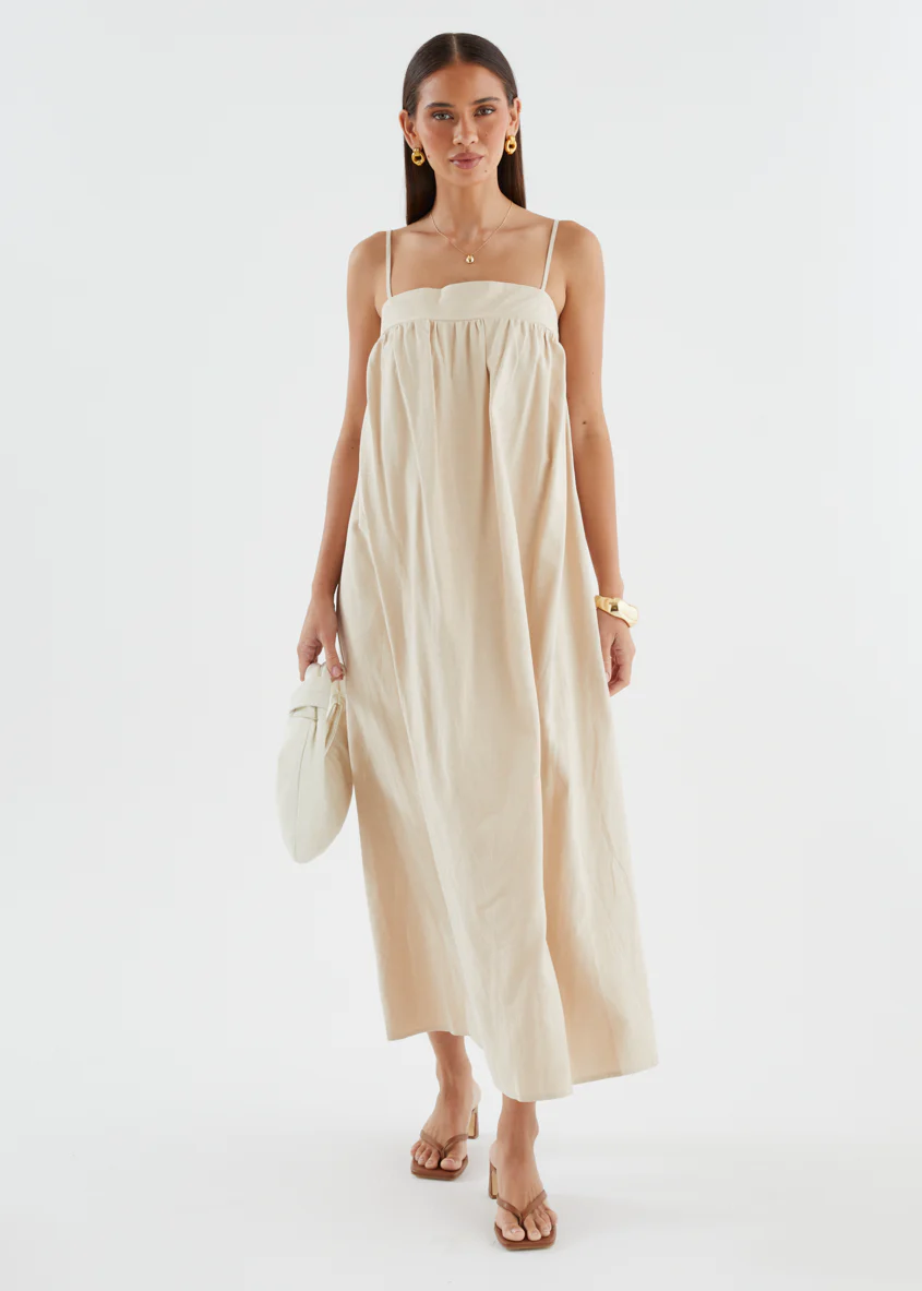 Leeanne Maxi Dress - Beige - Image 4
